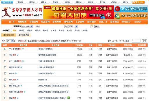 人才市场最新招597聘
