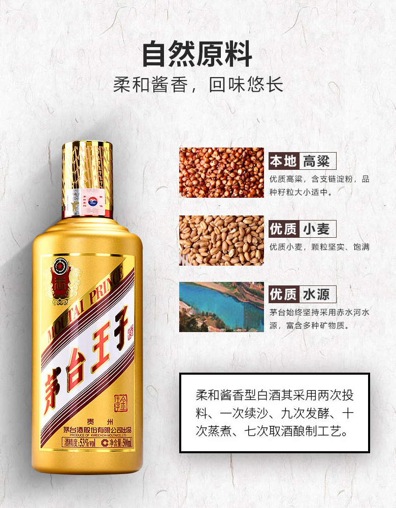 茅台金王子酒价格