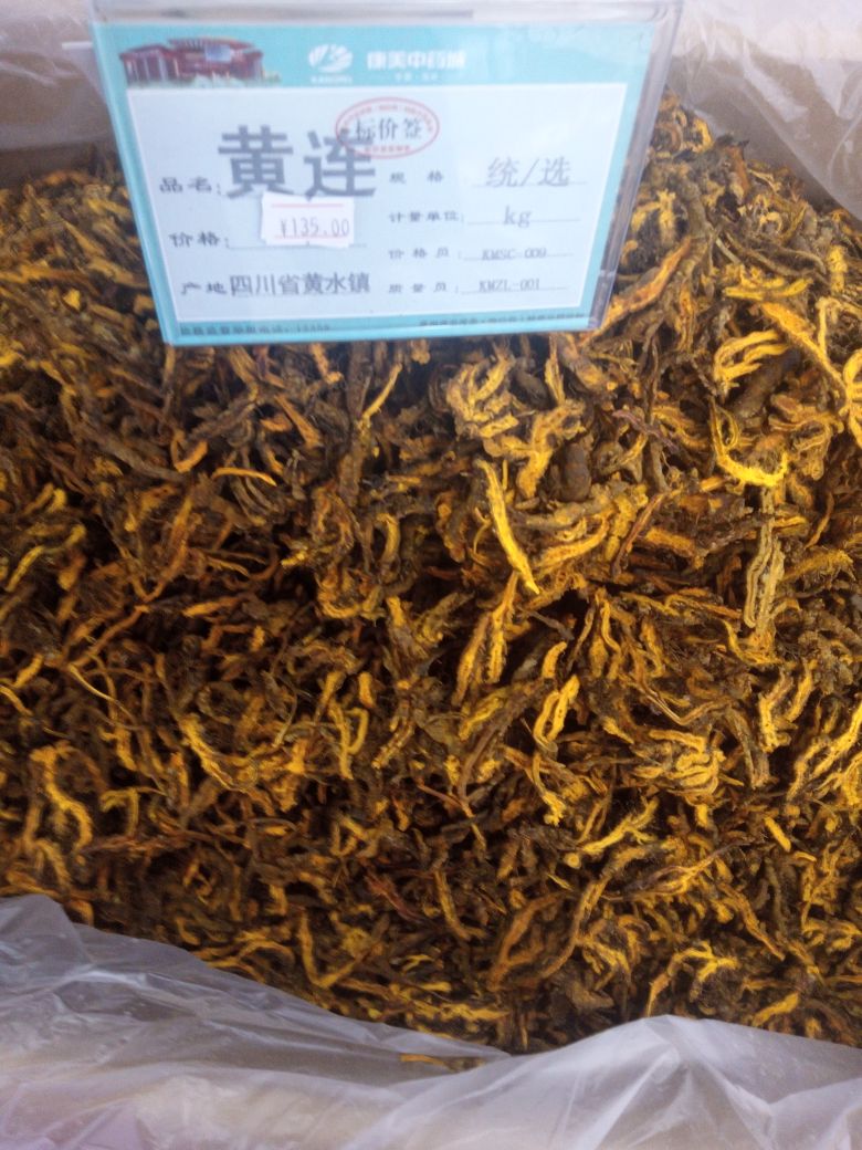 石柱黄水黄连最新价格
